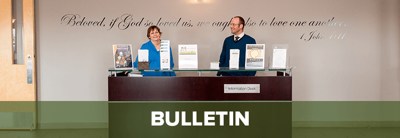 Bulletin for May 13, 2018