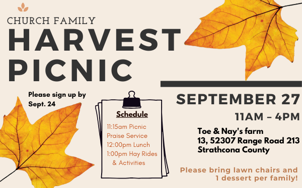 Church Family Harvest Picnic