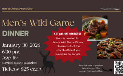 Men’s Wild Game Dinner 2026